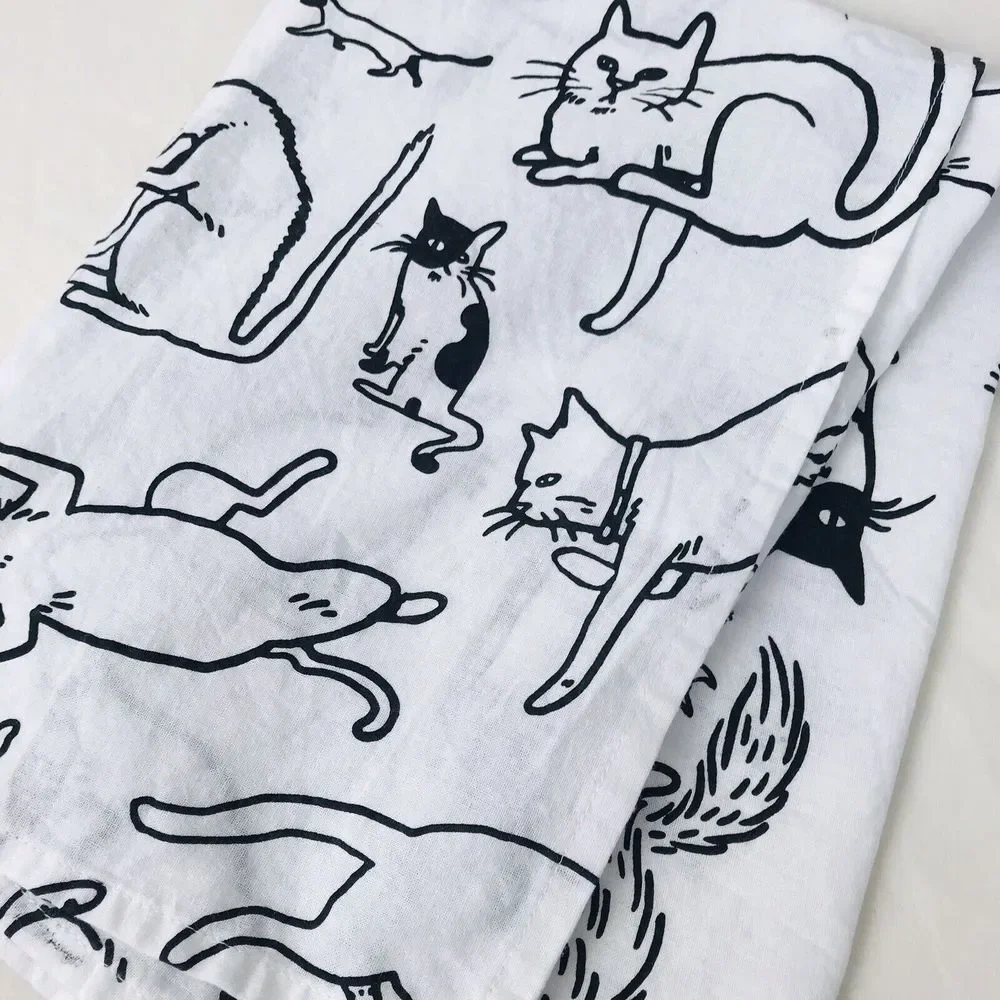 Primitives By Kathy Dish Towel Cat Away‎ from Crazy Cat Lady